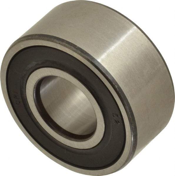 SKF - 15mm Bore Diam, 35mm OD, Double Seal Angular Contact Radial Ball Bearing - 15.9mm Wide, 2 Rows, Round Bore, 6,700 Lb Static Capacity, 11,200 Lb Dynamic Capacity - Americas Industrial Supply