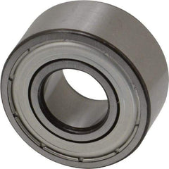 SKF - 15mm Bore Diam, 35mm OD, Double Shield Angular Contact Radial Ball Bearing - 15.9mm Wide, 2 Rows, Round Bore, 6,700 Lb Static Capacity, 11,200 Lb Dynamic Capacity - Americas Industrial Supply