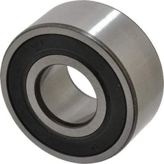 SKF - 17mm Bore Diam, 40mm OD, Double Seal Angular Contact Radial Ball Bearing - 17.5mm Wide, 2 Rows, Round Bore, 8,800 Lb Static Capacity, 14,300 Lb Dynamic Capacity - Americas Industrial Supply