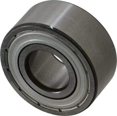 SKF - 17mm Bore Diam, 40mm OD, Double Shield Angular Contact Radial Ball Bearing - 17.5mm Wide, 2 Rows, Round Bore, 8,800 Lb Static Capacity, 14,300 Lb Dynamic Capacity - Americas Industrial Supply