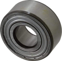 SKF - 20mm Bore Diam, 47mm OD, Double Shield Angular Contact Radial Ball Bearing - 20.6mm Wide, 2 Rows, Round Bore, 12,000 Lb Static Capacity, 19,000 Lb Dynamic Capacity - Americas Industrial Supply