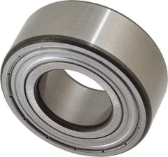 SKF - 25mm Bore Diam, 52mm OD, Double Shield Angular Contact Radial Ball Bearing - 20.6mm Wide, 2 Rows, Round Bore, 14,300 Lb Static Capacity, 20,800 Lb Dynamic Capacity - Americas Industrial Supply