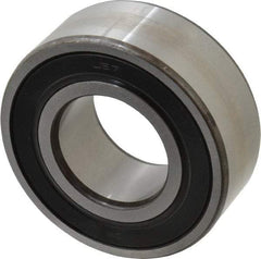 SKF - 35mm Bore Diam, 72mm OD, Double Seal Angular Contact Radial Ball Bearing - 27mm Wide, 2 Rows, Round Bore, 27,500 Lb Static Capacity, 37,700 Lb Dynamic Capacity - Americas Industrial Supply