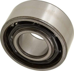 SKF - 35mm Bore Diam, 80mm OD, Open Angular Contact Radial Ball Bearing - 34.9mm Wide, 2 Rows, Round Bore, 35,500 Lb Static Capacity, 49,400 Lb Dynamic Capacity - Americas Industrial Supply