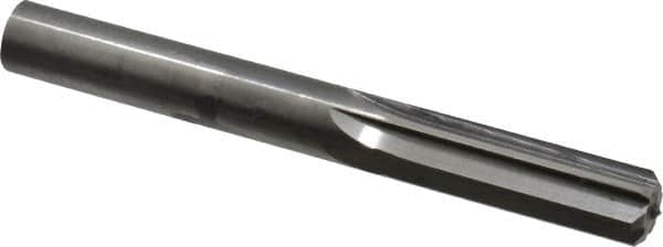 Hertel - 0.441" Solid Carbide 6 Flute Chucking Reamer - Straight Flute, 0.441" Straight Shank, 1-3/8" Flute Length, 4" OAL - Americas Industrial Supply