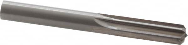 Hertel - 0.442" Solid Carbide 6 Flute Chucking Reamer - Straight Flute, 0.442" Straight Shank, 1-3/8" Flute Length, 4" OAL - Americas Industrial Supply
