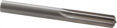 Hertel - 0.442" Solid Carbide 6 Flute Chucking Reamer - Straight Flute, 0.442" Straight Shank, 1-3/8" Flute Length, 4" OAL - Americas Industrial Supply
