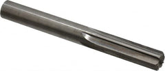 Hertel - 0.445" Solid Carbide 6 Flute Chucking Reamer - Straight Flute, 0.445" Straight Shank, 1-3/8" Flute Length, 4" OAL - Americas Industrial Supply