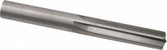 Hertel - 0.452" Solid Carbide 6 Flute Chucking Reamer - Straight Flute, 0.452" Straight Shank, 1-3/8" Flute Length, 4" OAL - Americas Industrial Supply