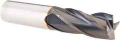 Guhring - 3/4", 1-1/2" LOC, 3/4" Shank Diam, 4" OAL, 4 Flute, Solid Carbide Square End Mill - Single End, FIREX Finish, Spiral Flute, 30° Helix, Right Hand Cut, Right Hand Flute - Americas Industrial Supply