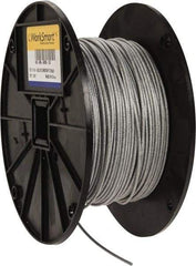Value Collection - 3/32" x 1/16" Diam, Aircraft Cable - 480 Lb Breaking Strength, 7 x 7 Strand Core, Vinyl Coating - Americas Industrial Supply