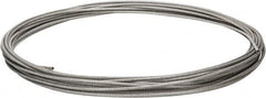 Value Collection - 1/4" x 3/16" Diam, Aircraft Cable - 4,200 Lb Breaking Strength, 7 x 19 Strand Core, Vinyl Coating - Americas Industrial Supply