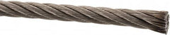 Value Collection - 5/16" Diam, Aircraft Cable - 9,000 Lb Breaking Strength, 7 x 19 Strand Core - Americas Industrial Supply