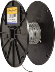 Value Collection - 1/16" x 3/64" Diam, Aircraft Cable - 270 Lb Breaking Strength, 7 x 7 Strand Core, Nylon Coating - Americas Industrial Supply