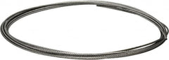 Value Collection - 1/4" Diam, Galvanized Steel Wire Rope - 7,000 Lb Breaking Strength, 7 x 19 Strand Core - Americas Industrial Supply
