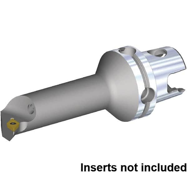 Kennametal - Right Hand Cut, 32mm Min Bore Diam, Size KM40TS Steel Modular Boring Cutting Unit Head - 80.04mm Max Bore Depth, Through Coolant, Compatible with DP.. 11T308, DP.. 3252 - Americas Industrial Supply