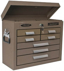 Value Collection - 7 Drawer Tool Chest - 20" Wide x 8-1/2" Deep x 16-3/4" High, Steel, Brown - Americas Industrial Supply