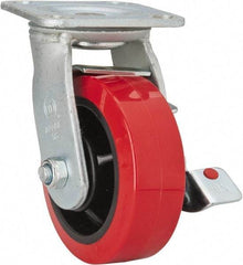 Value Collection - Tool Box Polypropylene Caster - 6-5/8" Wide x 4-5/8" Deep x 4" High, Red, For 41" Roller Cabinets - Americas Industrial Supply
