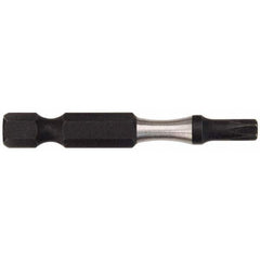 Power Screwdriver Bit: T15 Torx, 1/4″ Hex Drive 2″ OAL, Alloy Steel