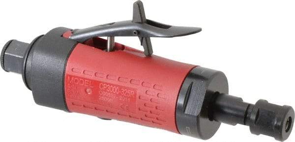 Chicago Pneumatic - 1/4" Collet, Straight Handle, Straight Air Die Grinder - 25,000 RPM, Rear Exhaust, 197 CFM, 0.4 hp, 6.21 bar, 1/4 NPT - Americas Industrial Supply