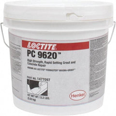 Loctite - 128 Fluid Ounce Container, Gray, Tub Magnesium Phosphate Construction Adhesive - Series Magna-Grout, 15 to 22 min Fixture Time, Indoor, Outdoor - Americas Industrial Supply