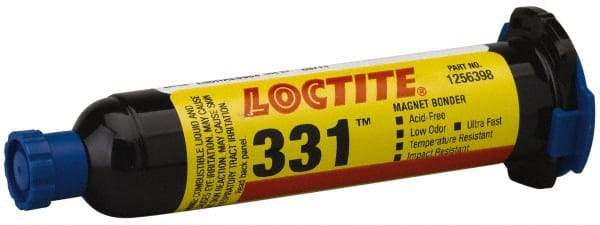 Loctite - 25 mL Cartridge Two Part Acrylic Adhesive - 0.33 min Working Time, 3,100 psi Shear Strength, Series 331 - Americas Industrial Supply