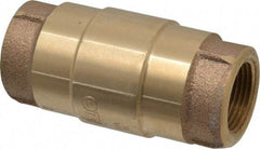 Strataflo - 3/4" Brass Check Valve - Inline, FNPT x FNPT, 200 WOG - Americas Industrial Supply