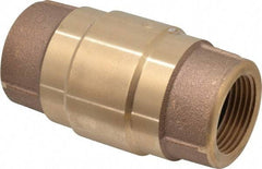 Strataflo - 1" Brass Check Valve - Inline, FNPT x FNPT, 200 WOG - Americas Industrial Supply
