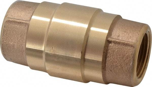 Strataflo - 1" Brass Check Valve - Inline, FNPT x FNPT, 200 WOG - Americas Industrial Supply