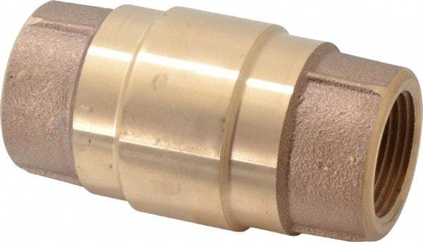 Strataflo - 1" Brass Check Valve - Inline, FNPT x FNPT, 400 WOG - Americas Industrial Supply