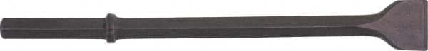 Ingersoll-Rand - 3" Head Width, 14" OAL, 1" Shank Diam, Scaling Chisel - Hex Drive, Hex Shank, Steel - Americas Industrial Supply