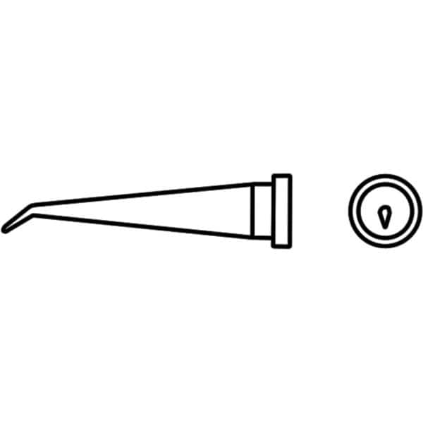 Weller - Soldering Iron Tips; Type: Bent Conical ; For Use With: WSP 80, WP 80, WXP 80 Pencils - Exact Industrial Supply