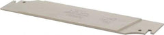 Iscar - 1.2598" Blade Height, 0.0984" Blade Width, 5.9055" OAL, Neutral Cut, Single End Indexable Cut-Off Blade - TGFH Blade, Sumo-Grip, Tang-Grip Series - Americas Industrial Supply