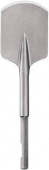 DeWALT - 4" Head Width, 4-1/2" OAL, 3/4" Shank Diam, Spade Chisel - Hex Drive, Hex Shank, Steel - Americas Industrial Supply