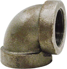 Made in USA - Size 3", Class 125, Cast Iron Black Pipe 90° Elbow - 175 psi, FPT End Connection - Americas Industrial Supply
