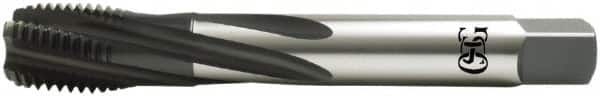 OSG - M33x3.50 Metric Coarse 5 Flute Modified Bottoming Spiral Flute Tap - Vanadium High Speed Steel, Oxide Finish, Right Hand Flute, Right Hand Thread, D10, Series 13116 - Americas Industrial Supply