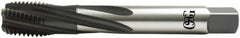 OSG - M16x2.00 Metric Coarse 4 Flute Modified Bottoming Spiral Flute Tap - Vanadium High Speed Steel, Oxide Finish, Right Hand Flute, Right Hand Thread, D17, Series 13116 - Americas Industrial Supply