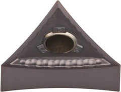 Kennametal - TNMG332 MS Grade KCU25 Carbide Turning Insert - AlTiN Finish, 60° Triangle, 3/8" Inscr Circle, 3/16" Thick, 1/32" Corner Radius - Americas Industrial Supply