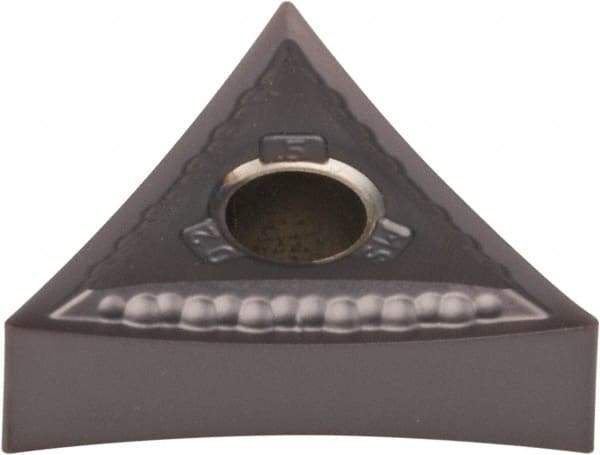 Kennametal - TNMG433 MS Grade KCU25 Carbide Turning Insert - AlTiN Finish, 60° Triangle, 1/2" Inscr Circle, 3/16" Thick, 3/64" Corner Radius - Americas Industrial Supply