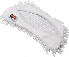 Rubbermaid - 226.06mm Long x 149.86mm Wide Microfiber Dust Mop Head - White - Americas Industrial Supply