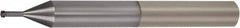 Vargus - M3x0.5 ISO, 0.094" Cutting Diam, 4 Flute, Solid Carbide Helical Flute Thread Mill - Internal Thread, 0.266" LOC, 3" OAL, 1/4" Shank Diam - Americas Industrial Supply