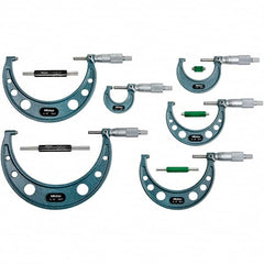 Mitutoyo - Mechanical Outside Micrometer Sets Minimum Measurement (Decimal Inch): 0.0000 Maximum Measurement (Decimal Inch): 6.0000 - Americas Industrial Supply