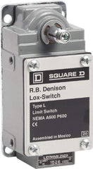 Square D - DPST, 2NO, 600 Volt Screw Terminal, Rotary Spring Return Actuator, General Purpose Limit Switch - 1, 2, 4, 12, 13 NEMA Rating, IP67 IPR Rating - Americas Industrial Supply