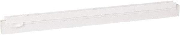 Vikan - 20" Rubber Blade Squeegee Refill - Double Edge, White, Plastic Holder - Americas Industrial Supply