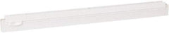Vikan - 20" Rubber Blade Squeegee Refill - Double Edge, White, Plastic Holder - Americas Industrial Supply