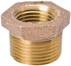Value Collection - Class 125, 1 x 1/2" Internal Pipe, Red Brass Hex Bushing - MPT - Americas Industrial Supply