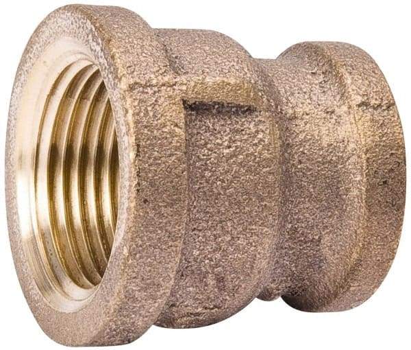 Value Collection - Class 125, 1 x 3/4" Internal Pipe, Red Brass Reducing Coupling - MPT - Americas Industrial Supply