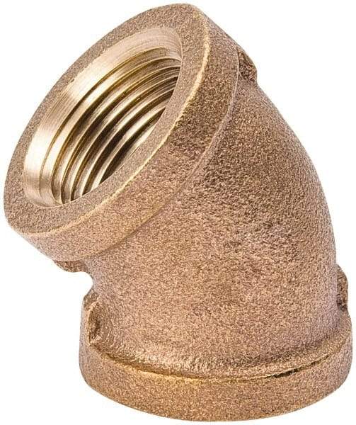 Value Collection - Class 125, 1/2" Internal Pipe, Red Brass 45° Elbow - MPT - Americas Industrial Supply