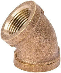 Value Collection - Class 125, 1/2" Internal Pipe, Red Brass 45° Elbow - MPT - Americas Industrial Supply
