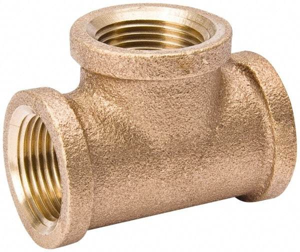 Value Collection - Class 125, 1" Internal Pipe, Red Brass Tee - MPT - Americas Industrial Supply